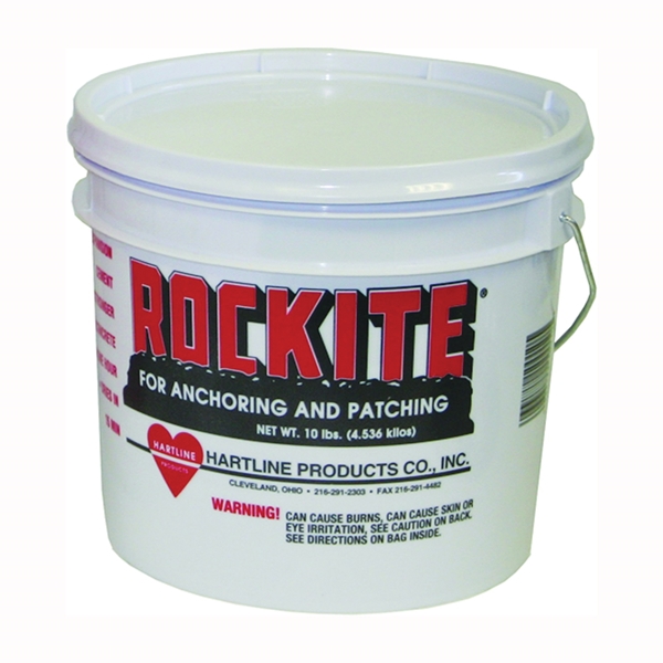 Rockite 10010 Expansion Cement, Powder, White, 1 hr Curing, 10 lb Pail - 1