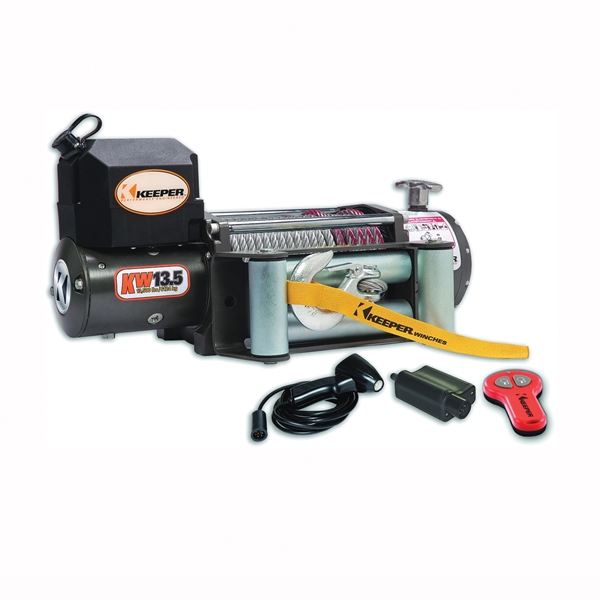 Keeper KW13122 Winch, Electric, 12 VDC, 13,500 lb - 5