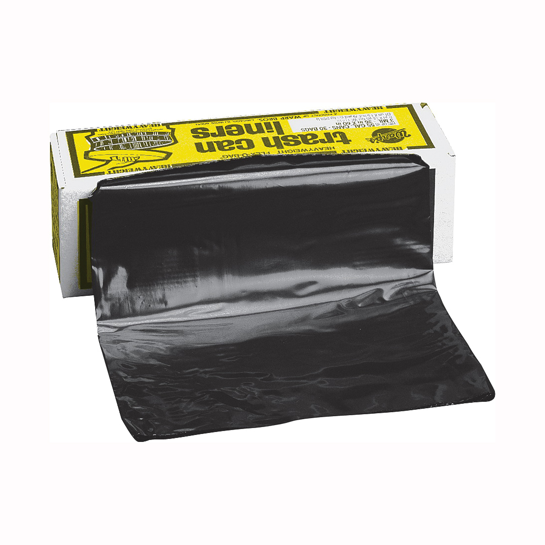 FLEX-O-BAG HB55-30 Trash Can Liner, 55 gal Capacity, Plastic, Black