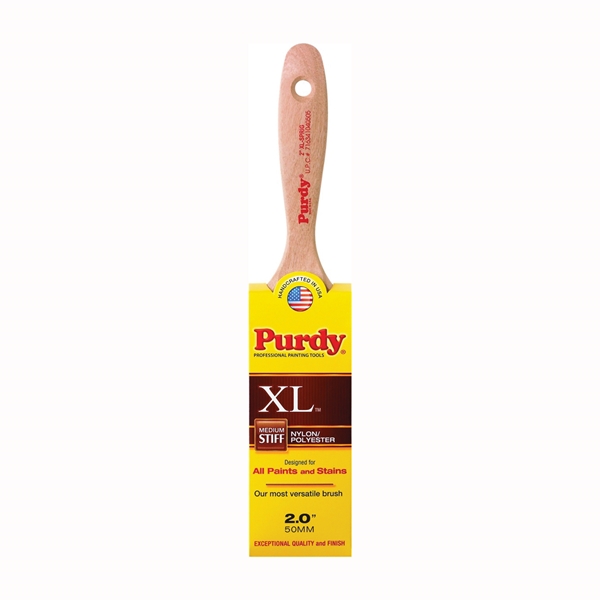 XL Sprig 380320 Trim Brush, 2 in W, Nylon/Polyester Bristle, Beaver Tail Handle