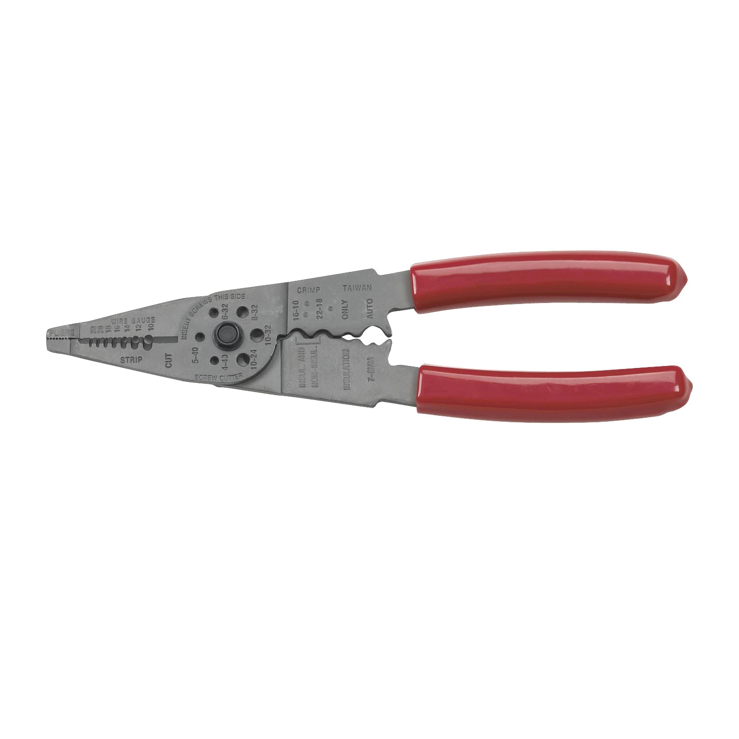 2162D Electrical Wire Stripper and Crimper, 10 to 22 AWG Wire, 22 to 20, 22 to 10 AWG Stripping
