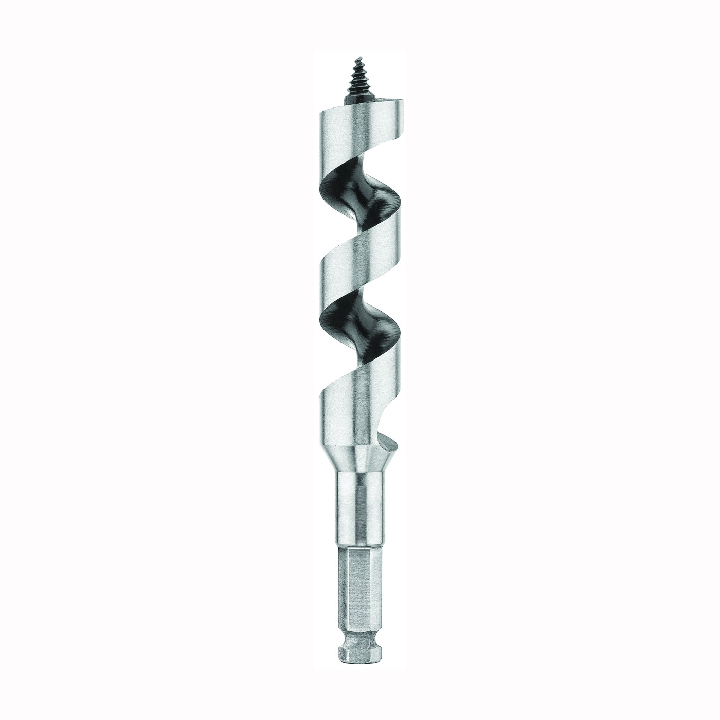 DW1684 Auger Drill Bit, 13/16 in Dia, 17 in OAL, Hollow Center Flute, 7/16 in Dia Shank, Ball Groove Shank