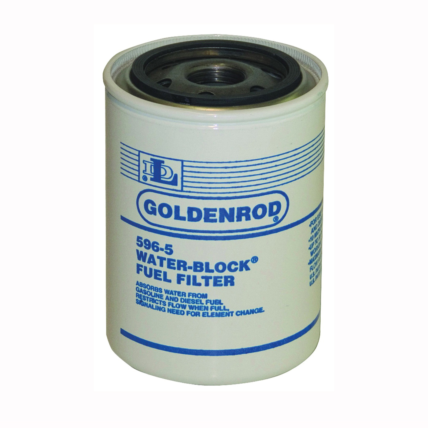 Goldenrod 596-5 Fuel Filter, 12 gpm, For: 596 Model 10 micron Fuel Filter