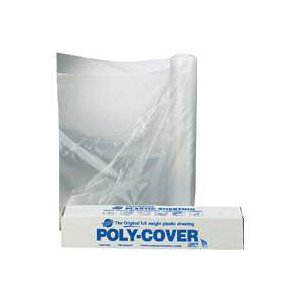 4LX8C Poly Film, 50 ft L, 8 ft W, Clear