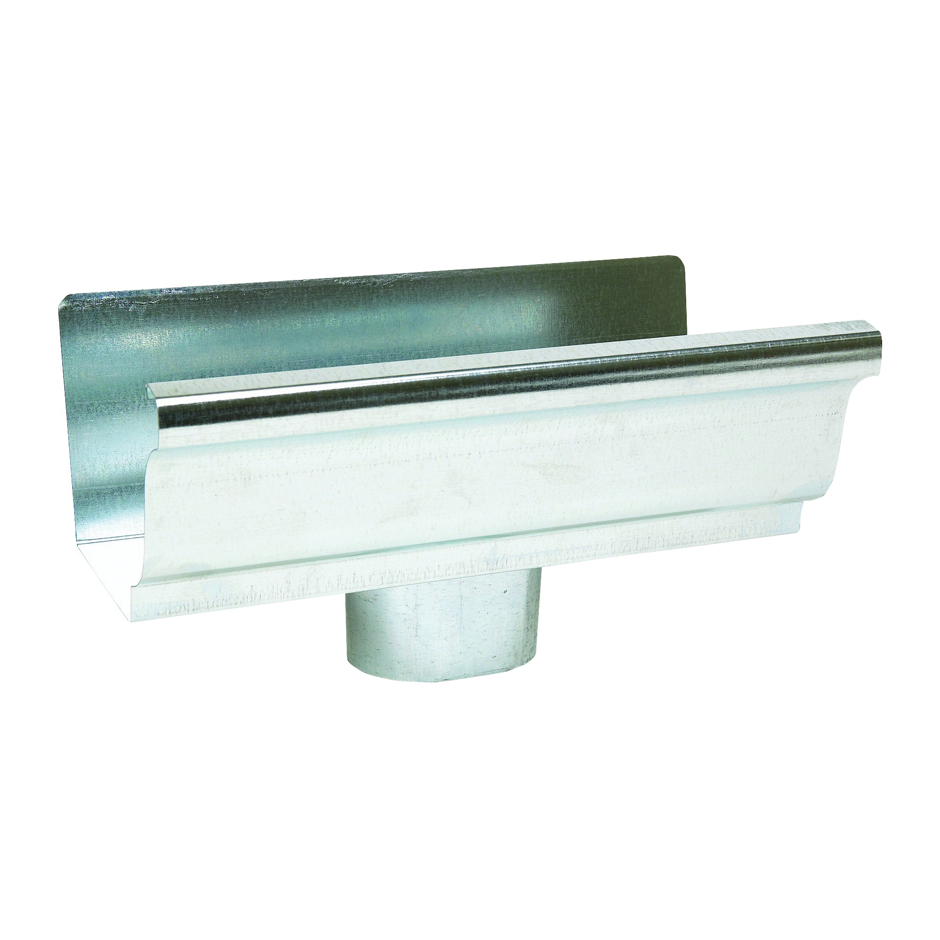 29010 Gutter End with Drop, 4 in L, 3 in W, Vinyl, For: 5 in K-Style Gutter System