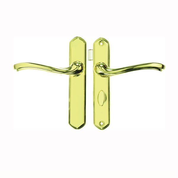 VCA112PB Door Latch Set, Metal, Brass, 3/4 to 1-1/4 in Thick Door