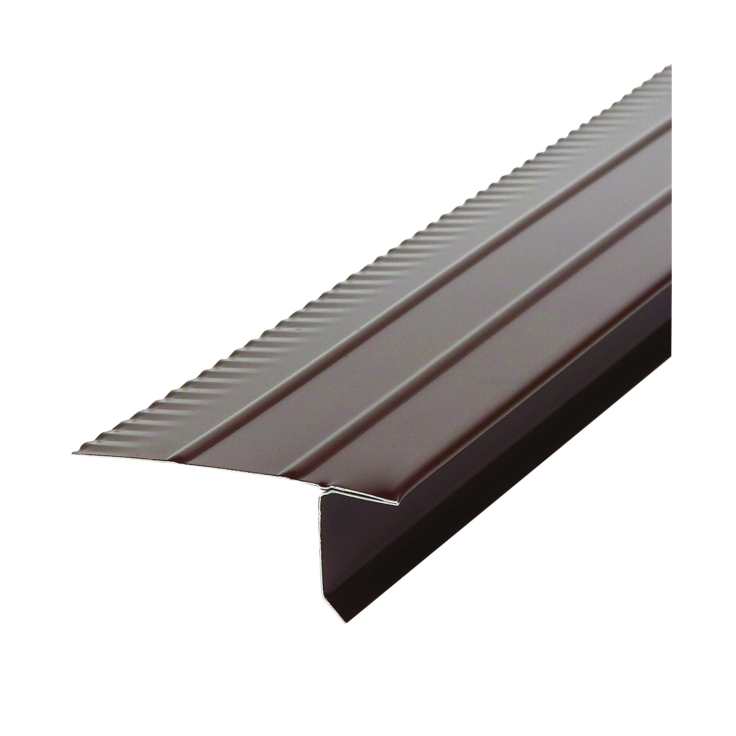 5509919120 Roof Edge, 10 ft L, Aluminum, Brown