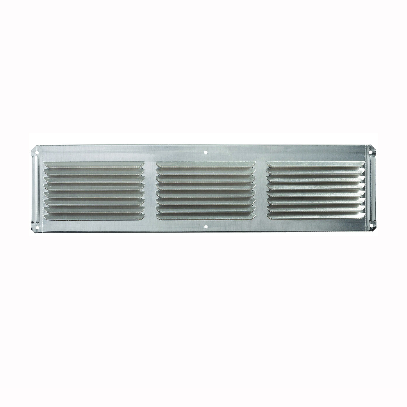 Master Flow EAC16X4 Undereave Vent, 4 in L, 16 in W, 26 sq-ft Net Free Ventilating Area, Aluminum, Mill - 1