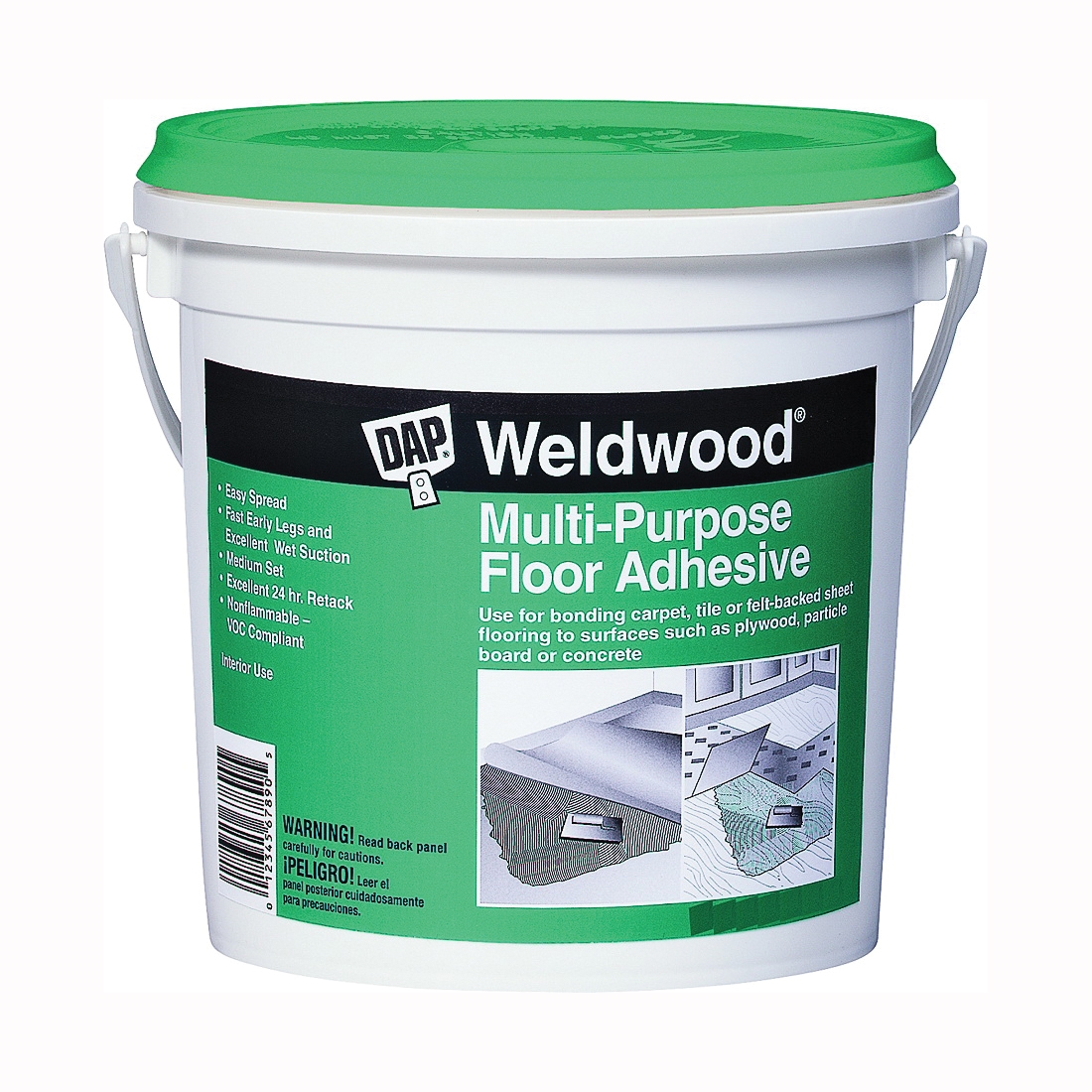 00144 Floor Adhesive, Off-White, 4 gal Pail