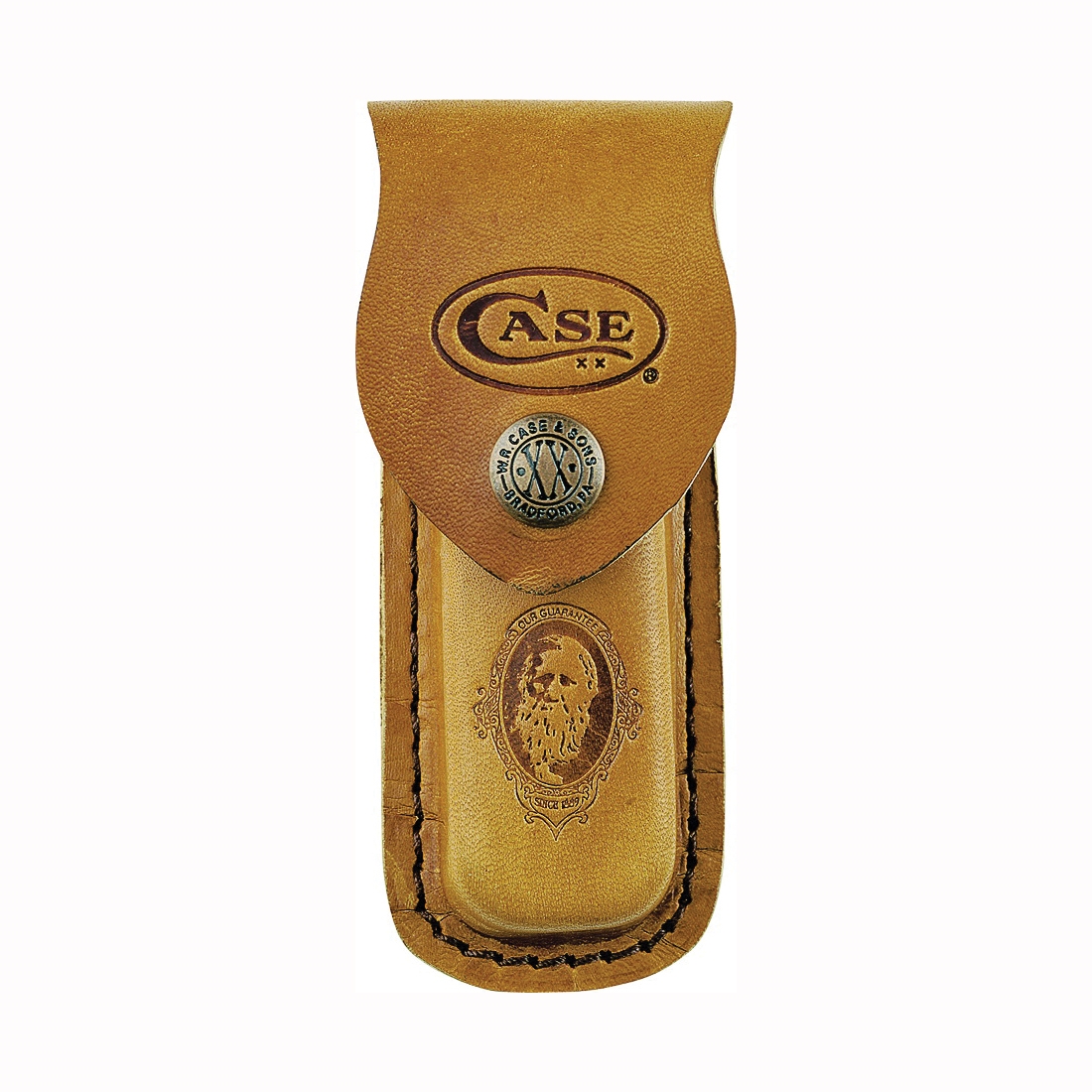 CASE 09026 Sheath, Leather, For: All Medium Size Case Folding Knives - 1