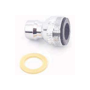 PP28006 Faucet Aerator Adapter, 15/16-27 x 55/64 in in, Threaded, Chrome Plated