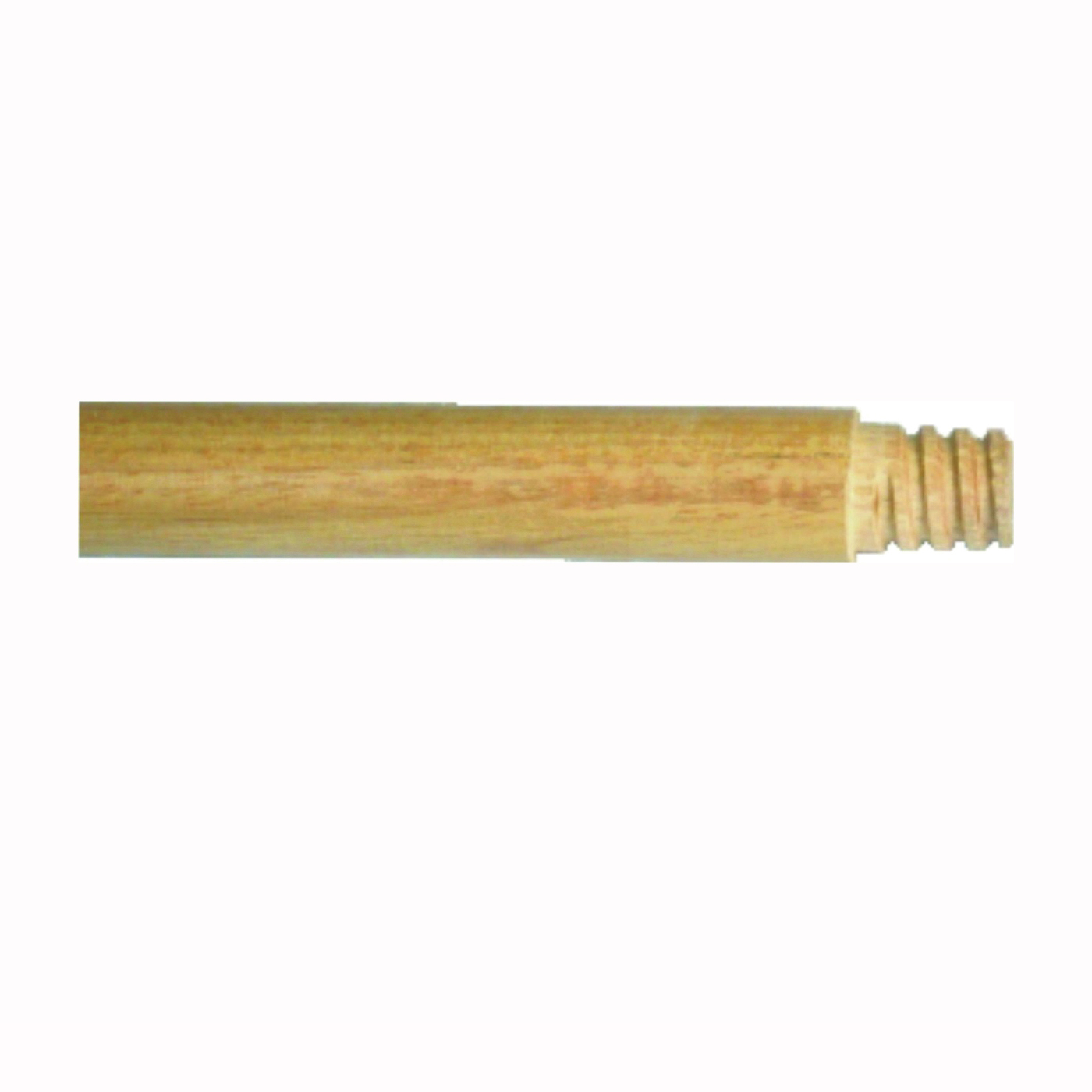 533-12 Broom Handle, 15/16 in Dia, 60 in L, Threaded, Hardwood