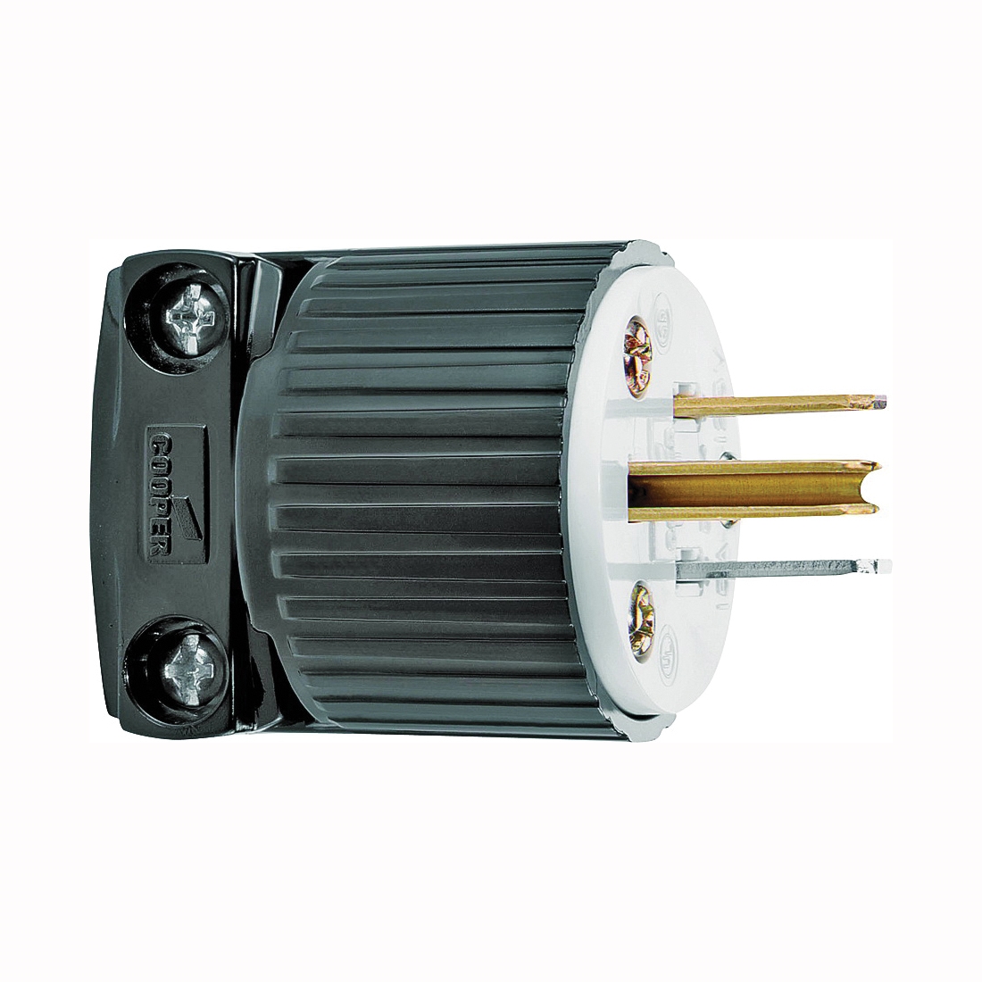5266 Electrical Plug, 2 -Pole, 15 A, 125 V, NEMA: NEMA 5-15, Black/White
