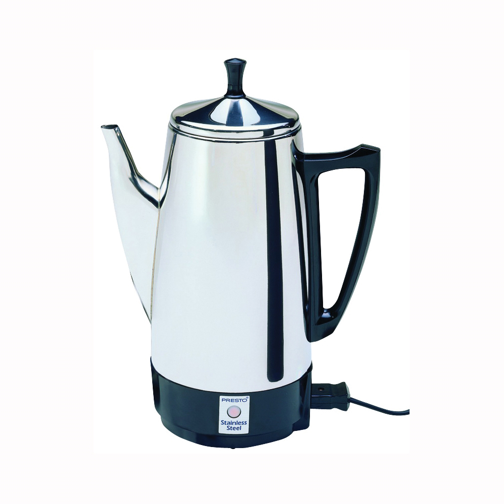 2-4 Cup* Electric Percolator, Stainless Steel, FCP240