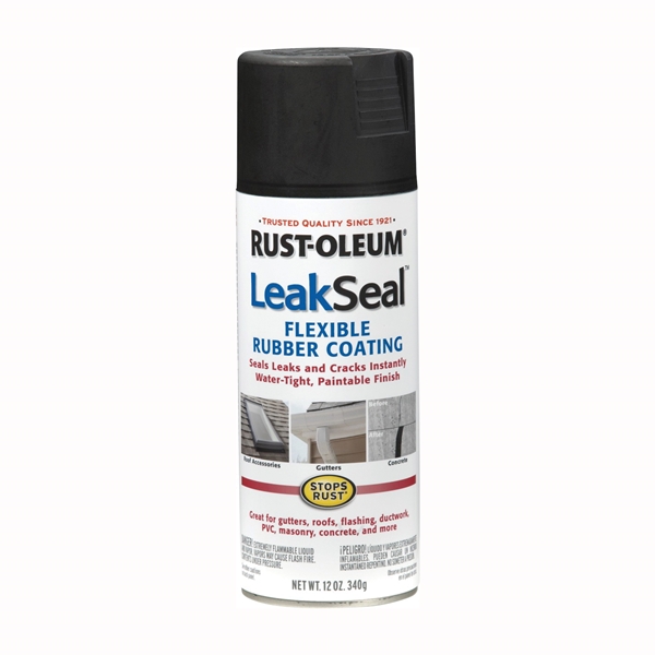 LeakSeal 265494 Flexible Sealer Black, Black, 12 oz, Aerosol Can