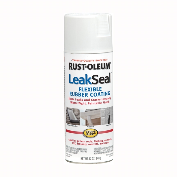 LeakSeal 267970 Flexible Sealer White, White, 12 oz, Aerosol Can