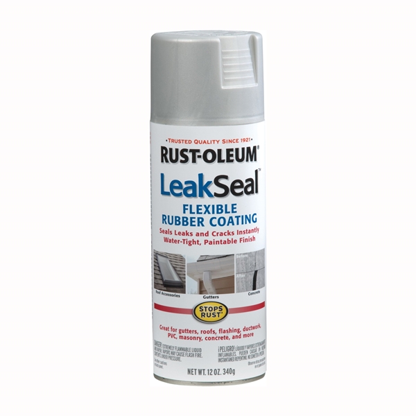 267972 LeakSeal Flexible Sealer, Aluminum, 12 oz, Aerosol Can