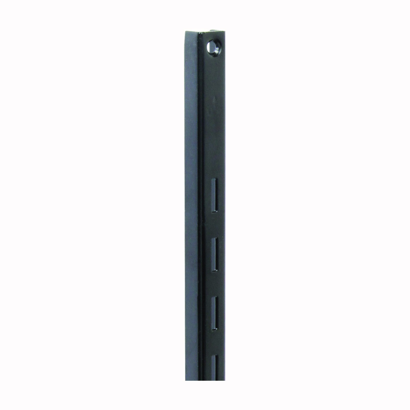 Knape & Vogt 80 80 BLK 24 Shelf Standard, 320 lb, 16 ga Thick Material, 5/8 in W, 24 in H, Steel, Black