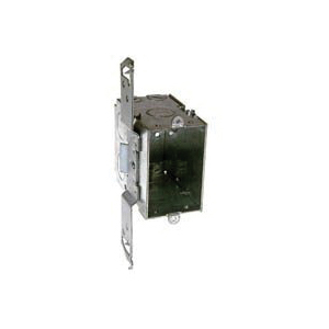 Switch Box with TS Bracket, Orbit, 1-Gang, Seven 1/2 in Knockouts, Galvanized Steel, 18 cu-in - 2