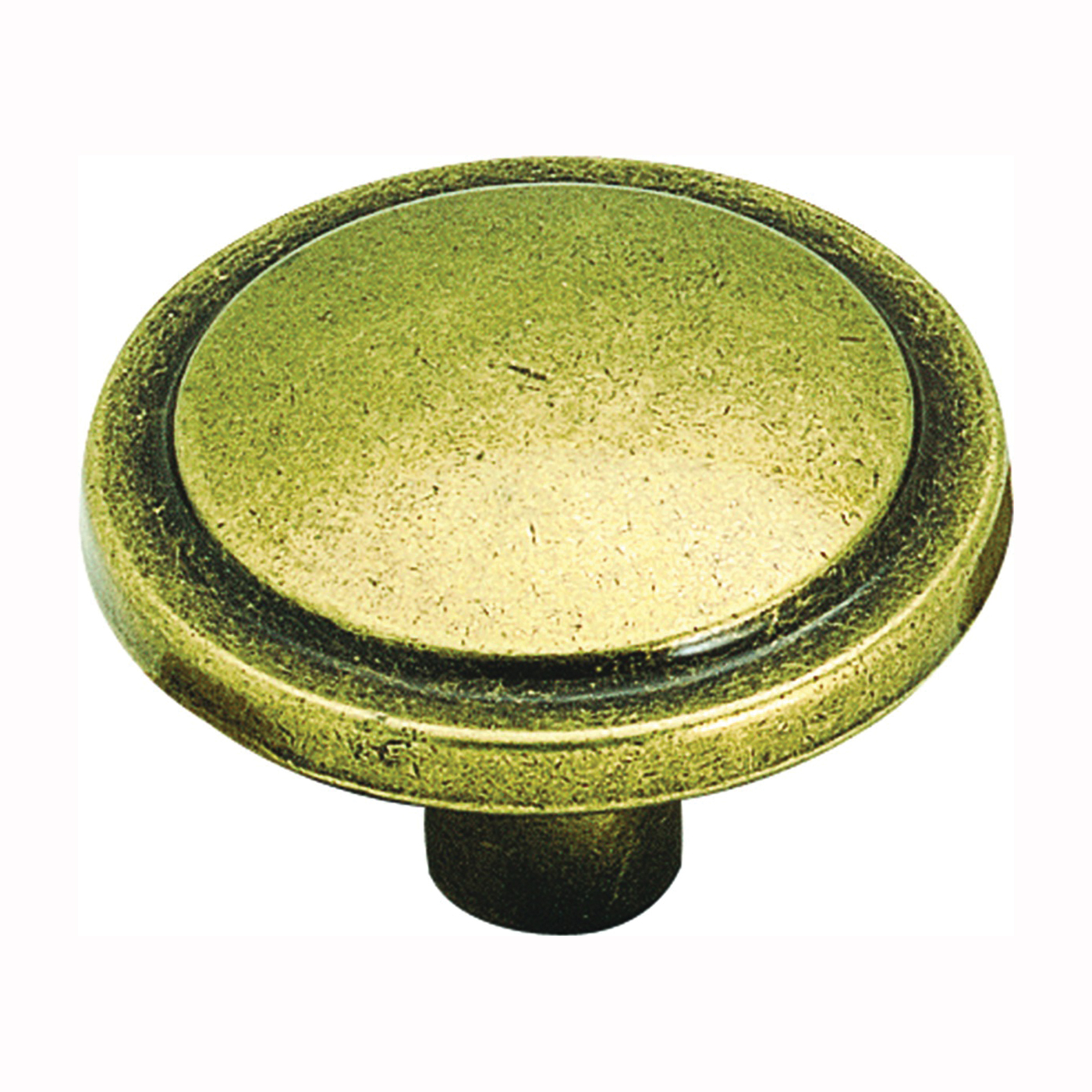 BP3443BB Cabinet Knob, 13/16 in Projection, Zinc, Burnished Brass