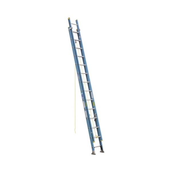 WERNER D6028-2  28 ft. Extension Ladder, 27 ft. Reach, 250 lb, Fiberglass