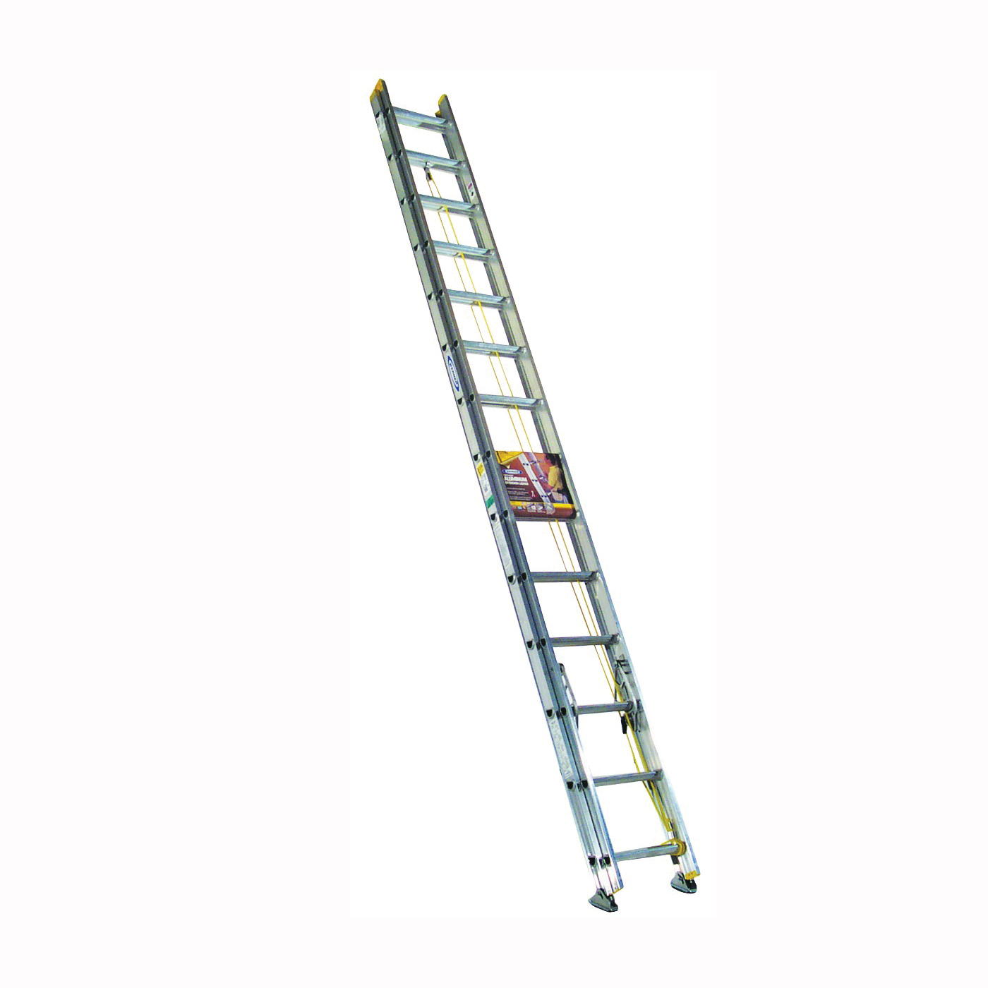 WERNER D1228-2  28 ft. Extension Ladder, 27 ft. Reach, 225 lb, Aluminum