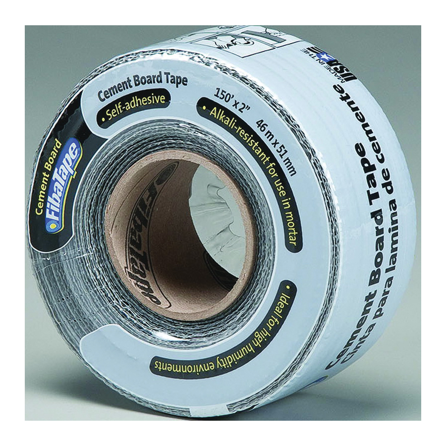 FDW8436-U Cement Board Tape Wrap, 150 ft L, 2 in W, Gray