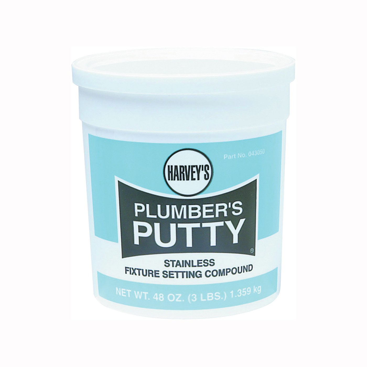 043050 Plumbers Putty, Solid, Off-White, 3 lb Cup