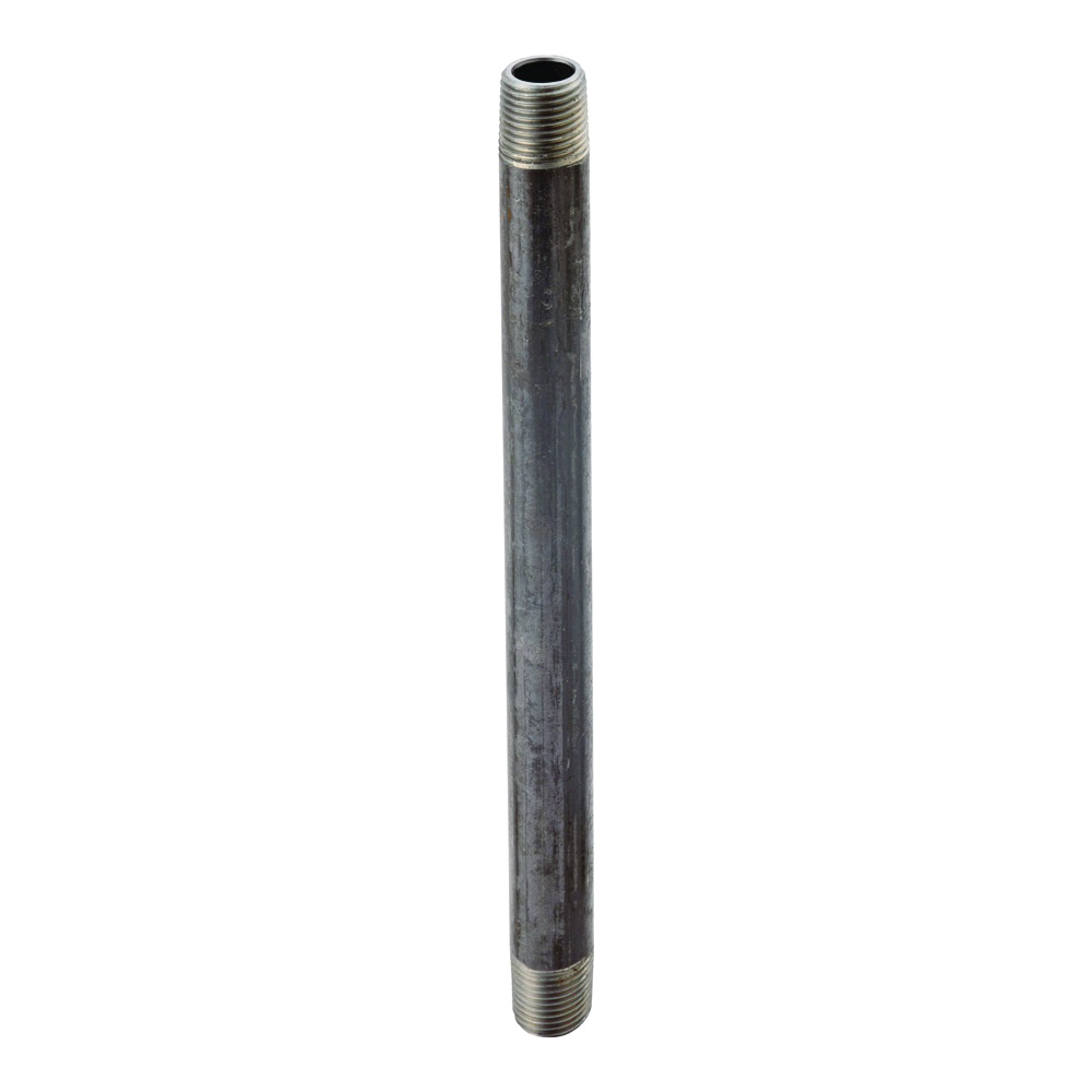 2X12 Pipe Nipple, 2 in, Male, Steel, SCH 40 Schedule, 12 in L