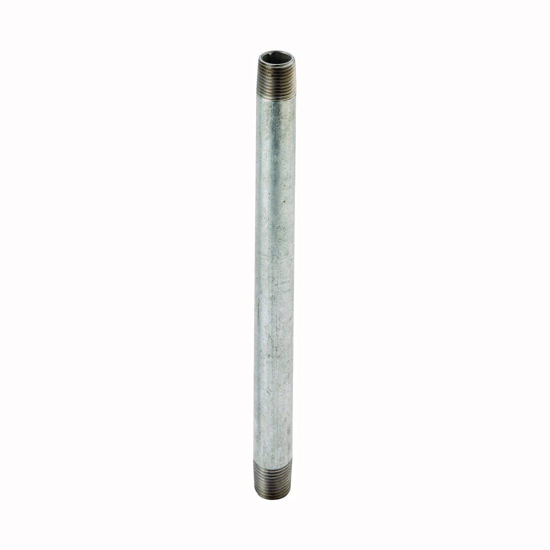 3/8X51/2G Pipe Nipple, 3/8 in, Threaded, Steel, 5-1/2 in L