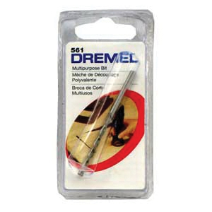 DREMEL 561 Cutting Bit, 1/8 in Dia, 1-1/2 in L, 1/8 in Dia Shank, HSS - 1
