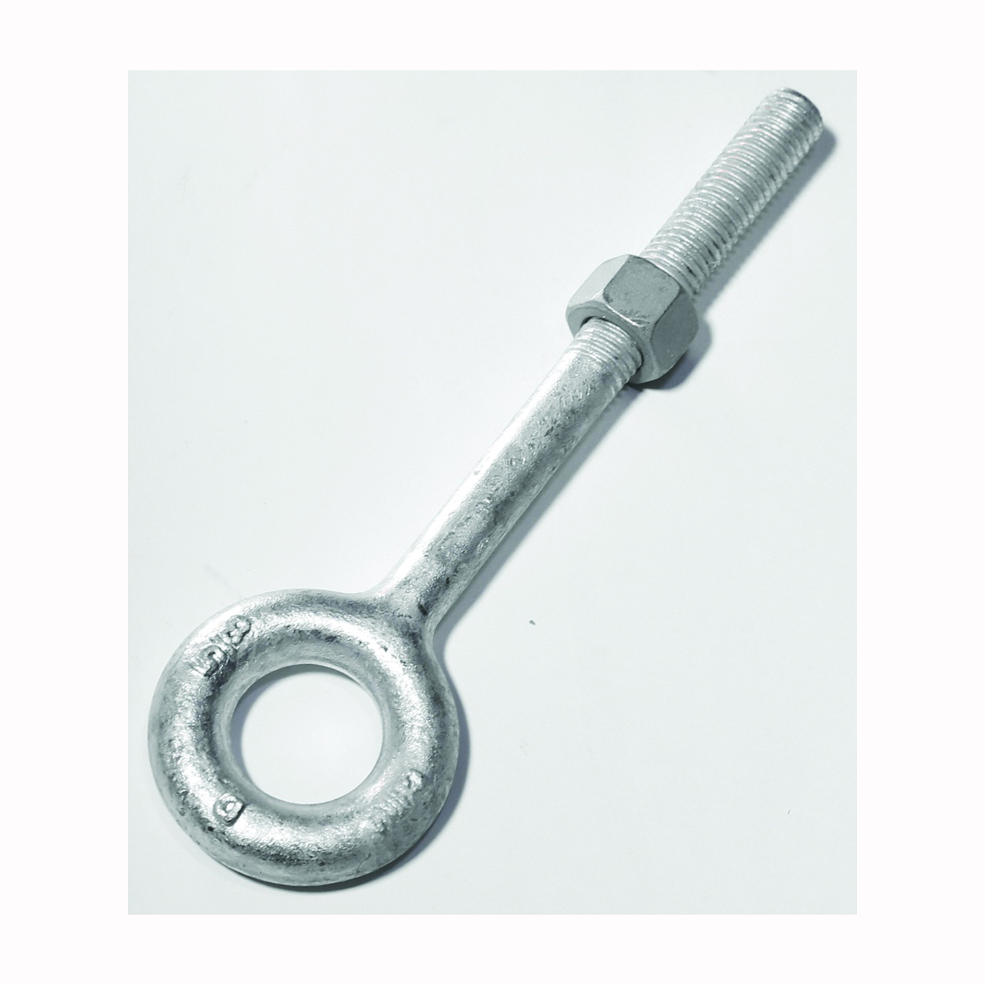 24-3/8X4-1/2 Eye Bolt, 3/8 in Thread, 2-1/2 in L Thread, 3/4 in ID x 1-1/2 in OD Dia Eye, 4-1/2 in L Shank