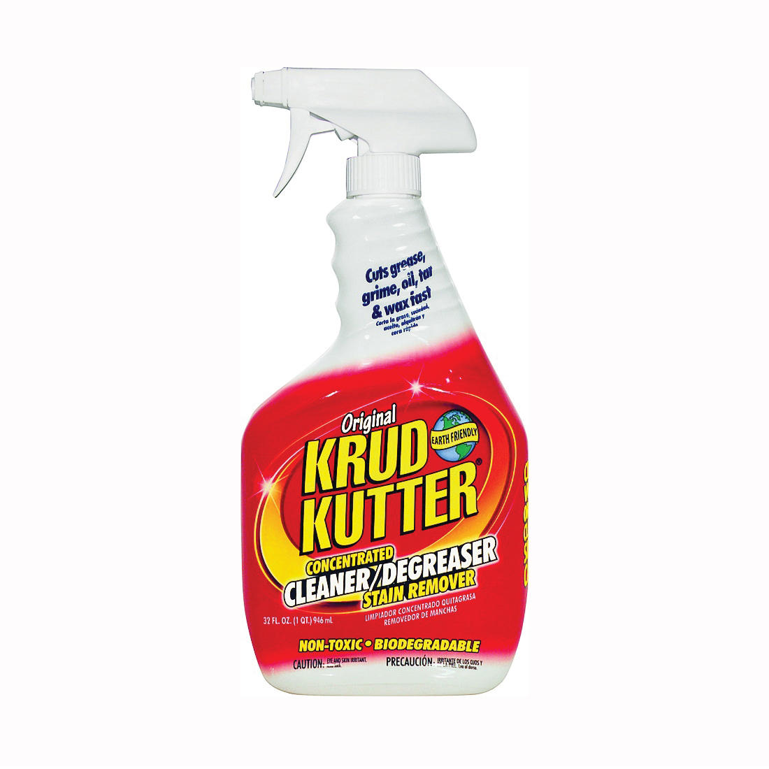 Krud Kutter KK326 Cleaner and Degreaser and Stain Remover, 32 oz, Spray Dispenser, Liquid, Mild