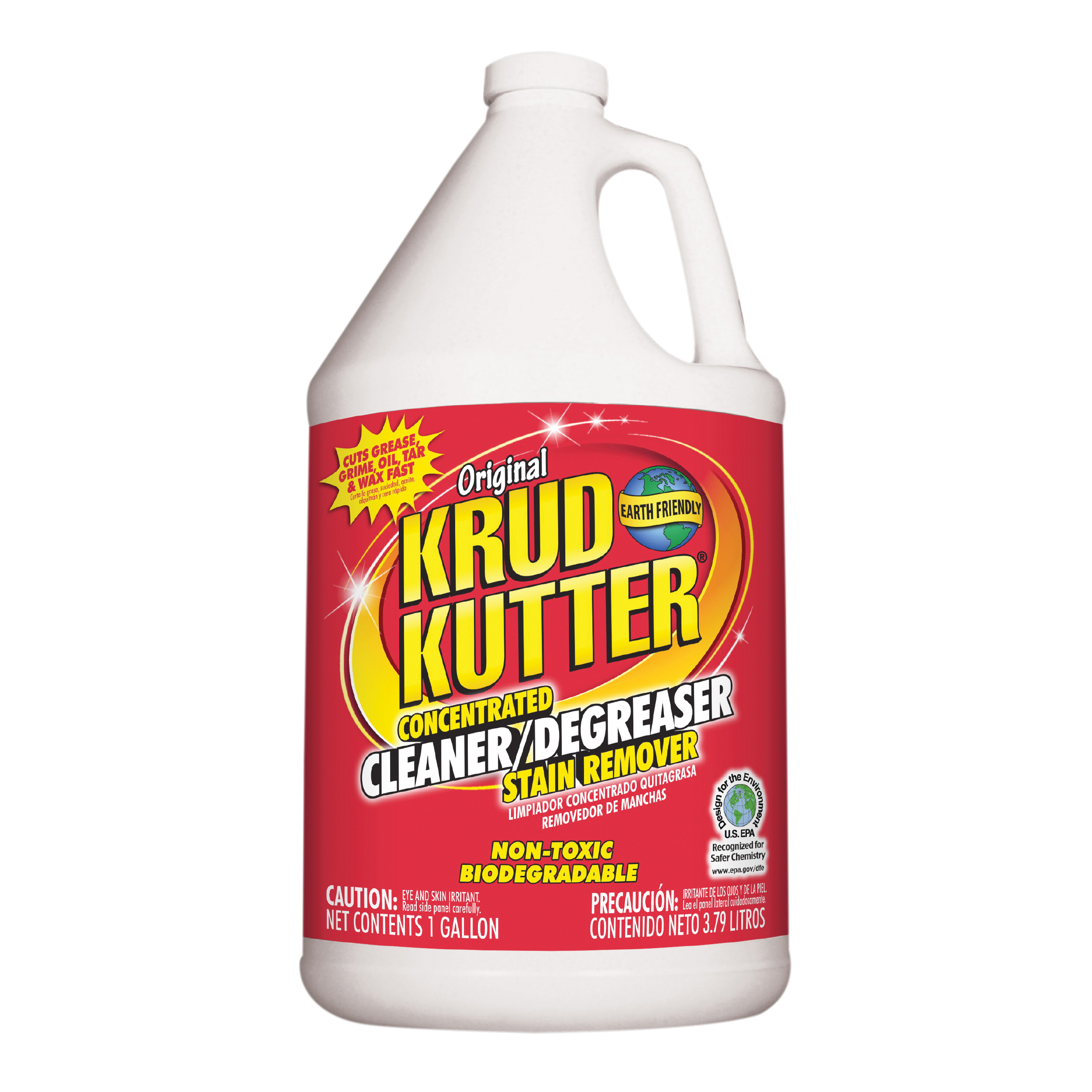 KRUD KUTTER KK012 Cleaner and Degreaser, 1 gal Bottle, Liquid, Mild - 1