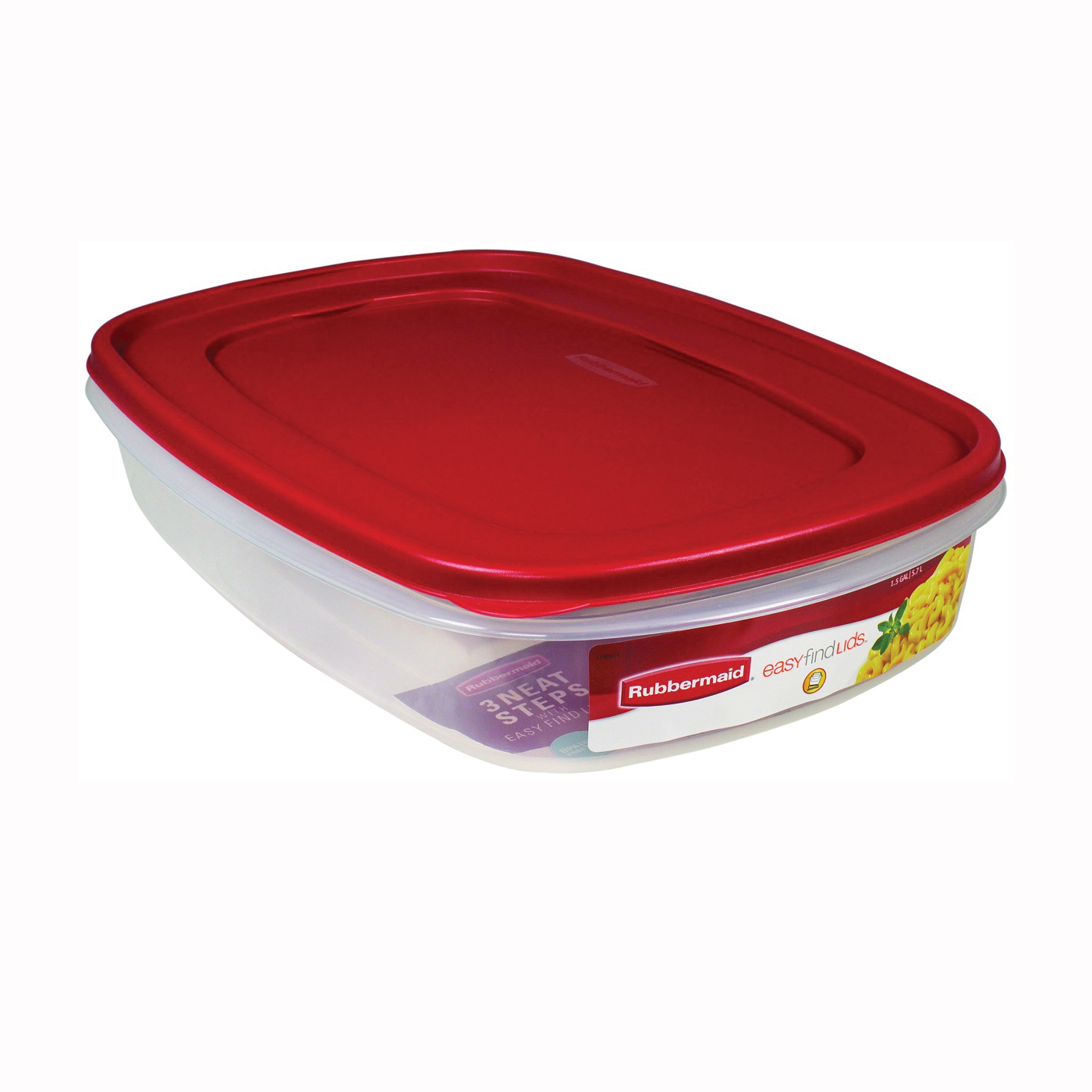 Rubbermaid Easy Find Lids 1.5-Gallon Plastic Storage Container