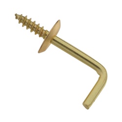 National Hardware N119-974 Shoulder Hook, 1.12 in L, Brass