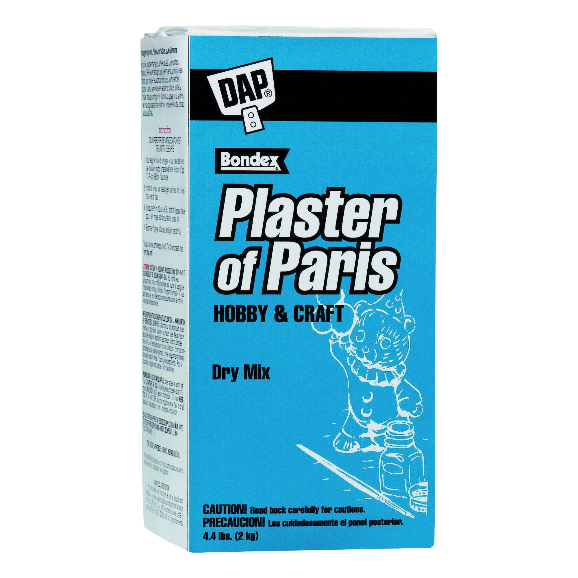 DAP 53005 Plaster of Paris, Powder, White, 4.4 lb Box