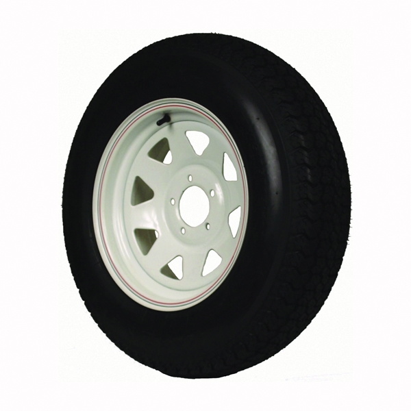 MARTIN WHEEL DM175D3C-5CT/C-I Trailer Tire, 1360 lb Withstand, 4-1/2 in Dia Bolt Circle - 2