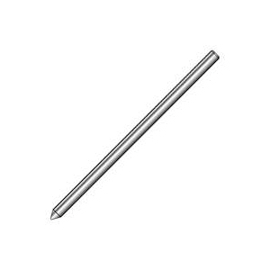 811260UPC Grounding Rod, 1/2 in Dia Nominal, 6 ft L, Steel, Galvanized