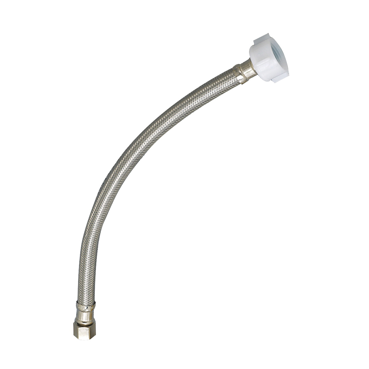 EZ Series PP23804 Toilet Supply Tube, 3/8 in Inlet, Compression Inlet, 7/8 in Outlet, Ballcock Outlet, 9 in L