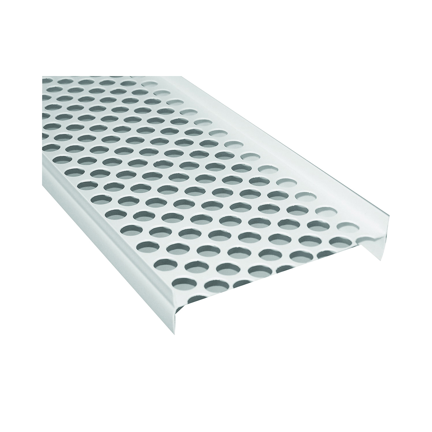 Genova RW115 Gutter Guard, 5 ft L, Fiberglass, White