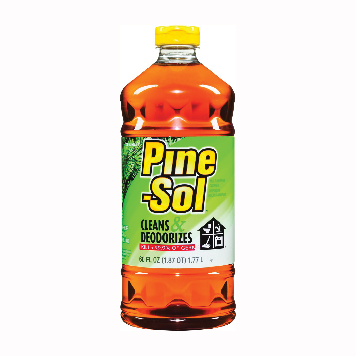 40236 Cleaner, 60 oz Bottle, Liquid, Pine, Clear Amber