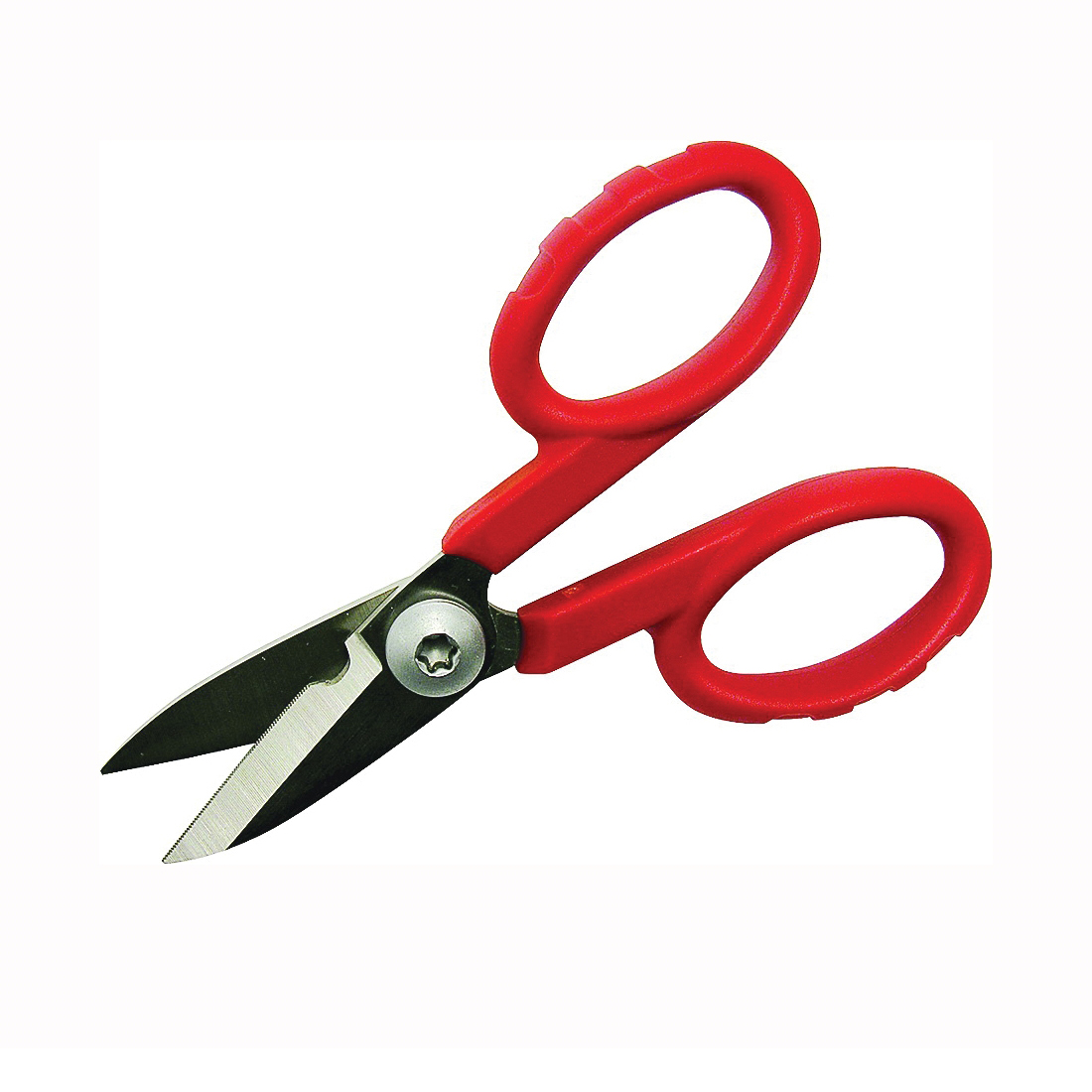 ES-360 Electrician Scissor/Cutter, 5-1/2 in OAL, 1-5/8 in L Cut, Stainless Steel Blade, Red Handle