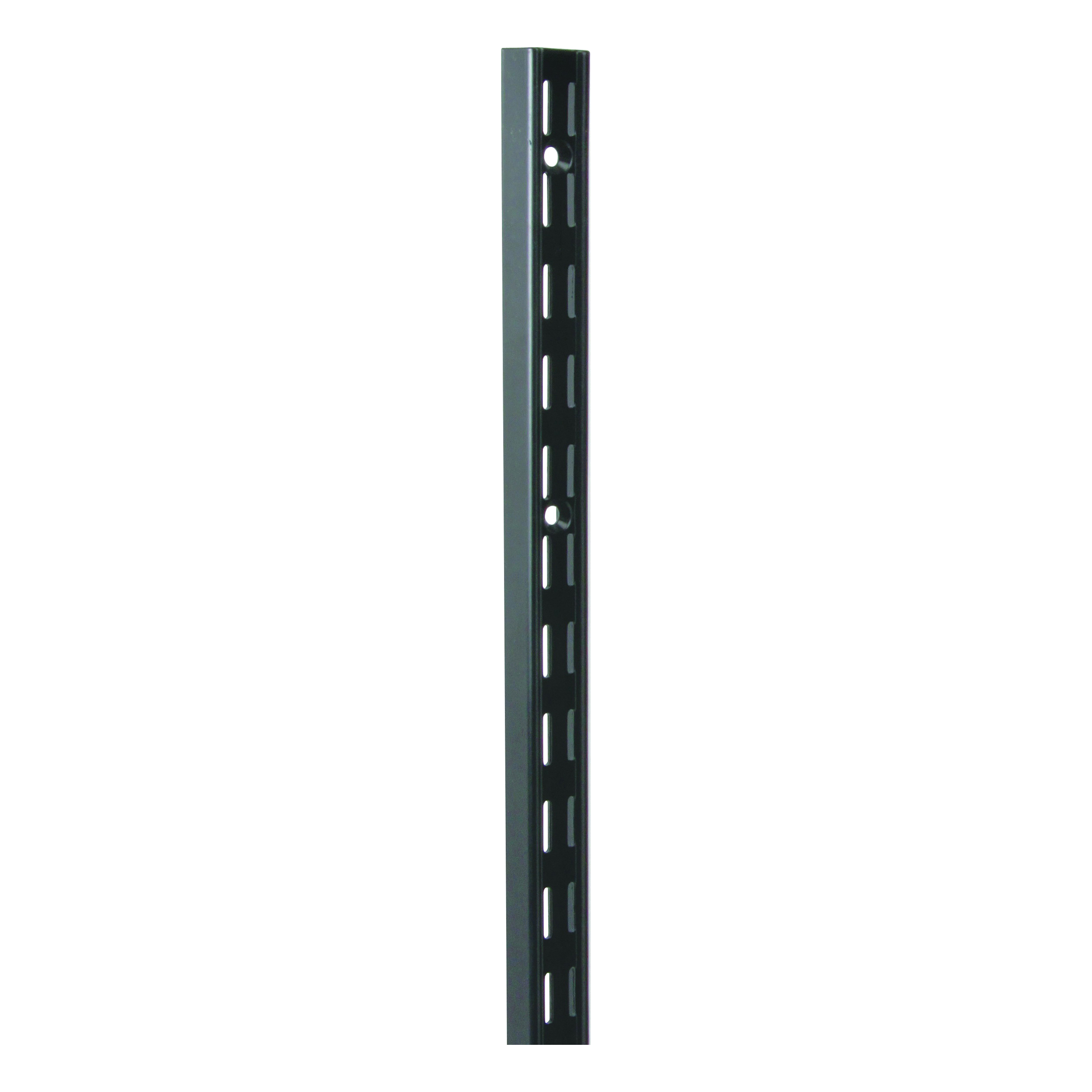 82 BLK 48 Shelf Standard, 450 lb, 14 ga Thick Material, 1-1/16 in W, 48 in H, Steel, Black