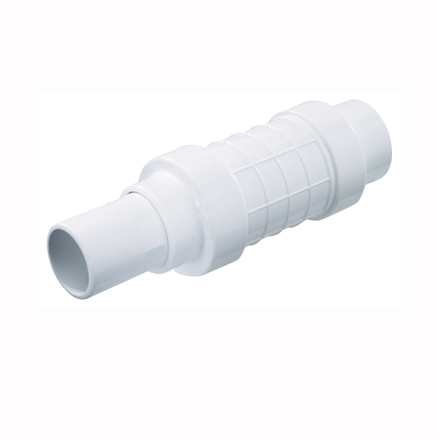 NDS Quik-Fix QF-1000 Pipe Repair Coupling, 1 in, Socket x Spigot, White, SCH 40 Schedule, 150 psi Pressure