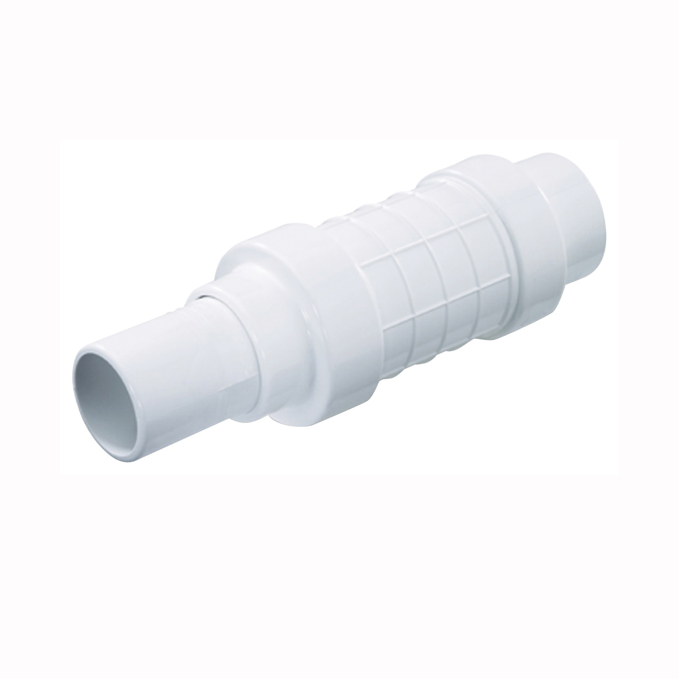 NDS Quik-Fix QF-2000 Pipe Repair Coupling, 2 in, Socket x Spigot, White, SCH 40 Schedule, 150 psi Pressure
