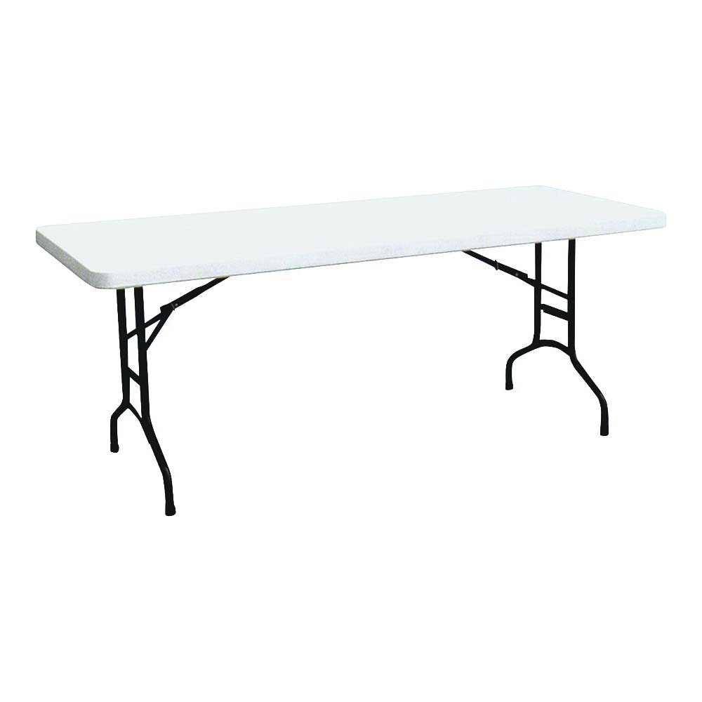 Simple Spaces TBL-040 Banquet Table, 6 ft OAW, 30 in OAD, 29-1/4 in OAH, Steel Frame, Polyethylene Tabletop - 1