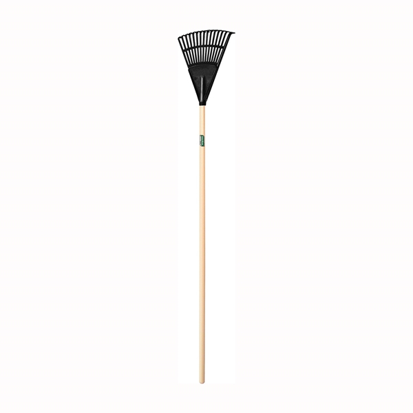 UnionTools 64197 Shrub Rake, 48-3/8 in OAL, 15 -Tine, Polypropylene Tine, Hardwood Handle, 43 in L Handle - 2