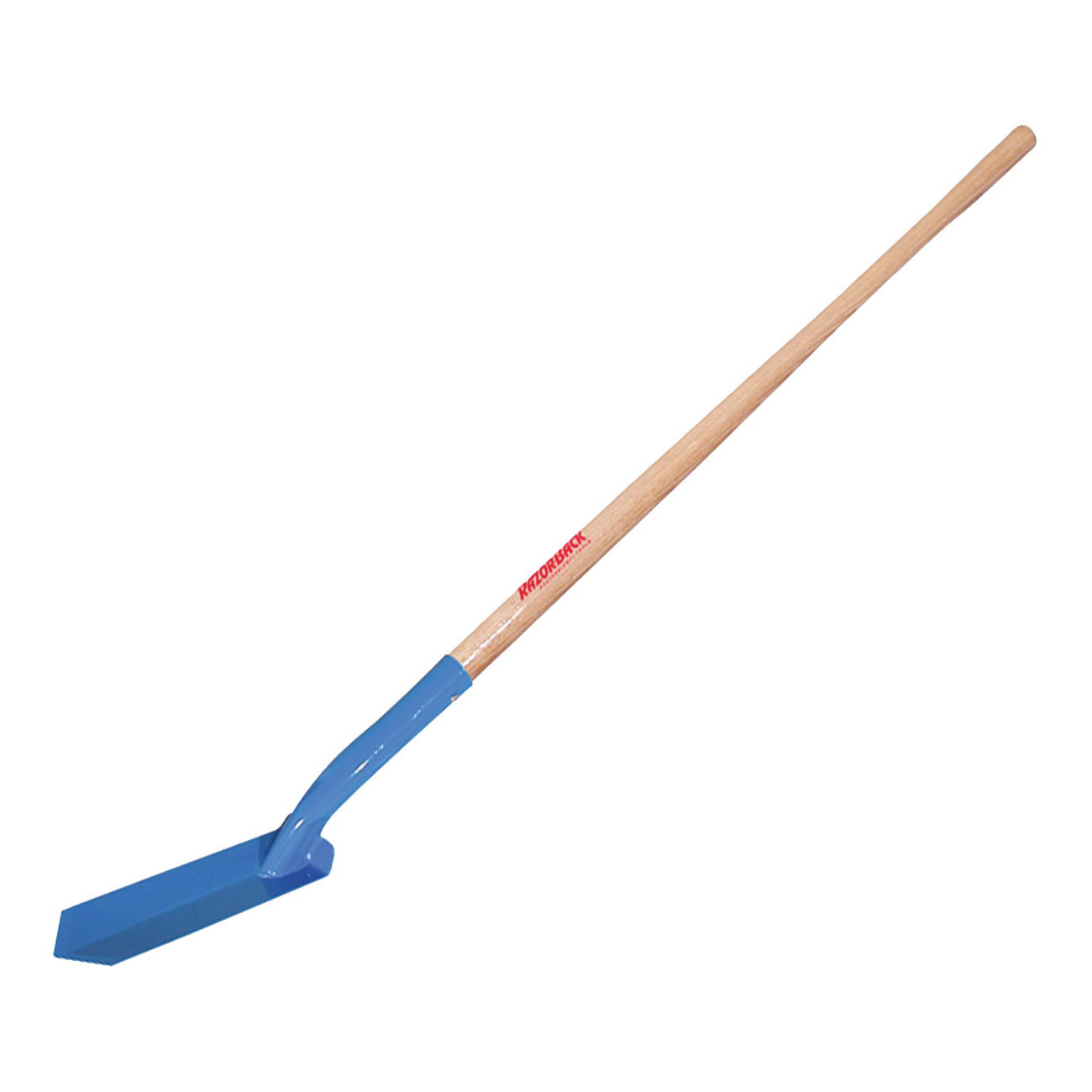 47023 Trenching Shovel, 3 in W Blade, Steel Blade, Hardwood Handle, Extra Long Handle, 48 in L Handle