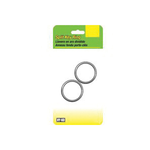 KC107 Key Ring, 2 Pack, 1-1/4 in Ring